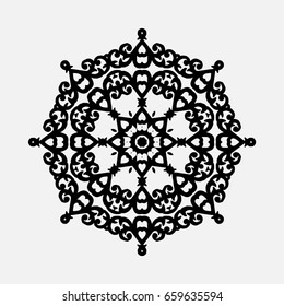 Decorative ornate round mandala.