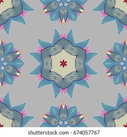 Decorative ornate round mandala. Colored over. Colored stickers, flash temporary tattoo, mehndi and yoga design, boho, magic symbol. Invitation, wedding card, scrapbooking. Vintage vector pattern.