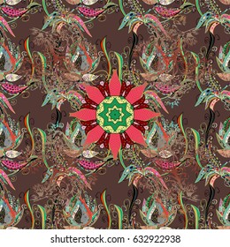 Decorative ornate round mandala. Vintage vector pattern for invitation, wedding card, scrapbooking.