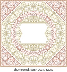 Decorative ornate vintage design