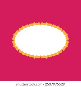 Decorative Oval frame design that you can use in invitations, packaging, posts, banners, and more, you This is also perfect for sale and festive banners.	
