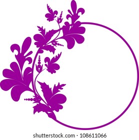 decorative oval frame for design in vintage styled