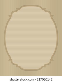 Decorative oval vintage frame 