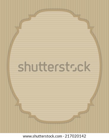 Decorative oval vintage frame 