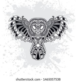 decorative owl from rousing pattern color