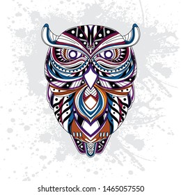 decorative owl from rousing pattern color