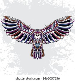decorative owl from rousing pattern color