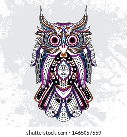 decorative owl from rousing pattern color