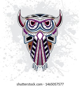 decorative owl from rousing pattern color