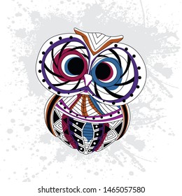 decorative owl from rousing pattern color