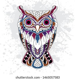decorative owl from rousing pattern color