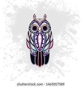 decorative owl from rousing pattern color