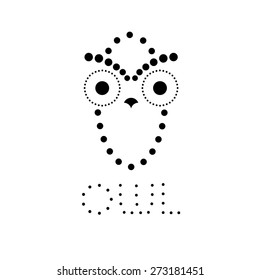 decorative owl vector design template
