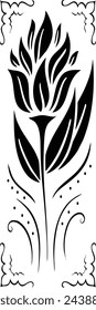 Pantalla de pared de panel decorativo patrón de flores dxf para corte láser y plasma
