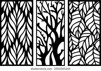 Decorative panel, geometric panel, Pattern for laser ,router , fiber, cnc Decorative, files for wood ,cnc patterns ,Wall Stenci, decoratice laser cutting