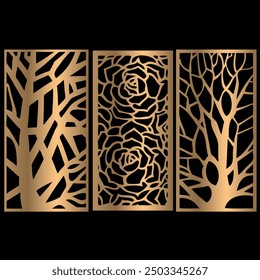 Decorative panel, geometric panel, Pattern for laser ,router , fiber, cnc Decorative, files for wood ,cnc patterns ,Wall Stenci, decoratice laser cutting