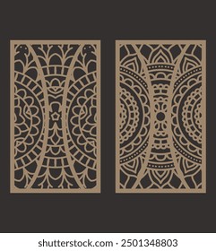 Decorative panels laser cut design for wall