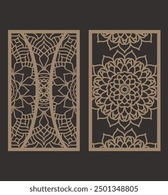 Diseño de corte láser de paneles decorativos para pared
