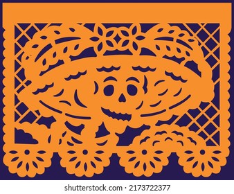 Decorative paper, day of the dead, festivity, catrina, mexican skulls