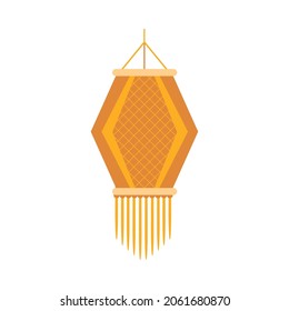 decorative paper lantern on white background