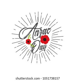 Decorative paper poppy for Anzac Day is a national day of remembrance in Australia and New Zealand. Lest we forget.