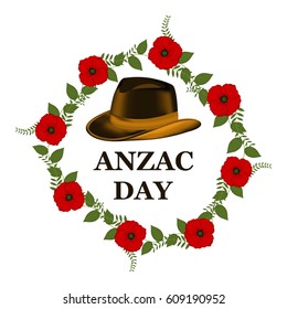 Decorative paper poppy for Anzac Day is a national day of remembrance in Australia and New Zealand. Lest we forget.