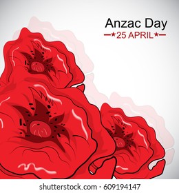 Decorative paper poppy for Anzac Day is a national day of remembrance in Australia and New Zealand. Lest we forget.