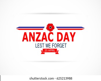 Decorative paper poppy for Anzac Day is a national day of remembrance in Australia and New Zealand. Lest we forget.