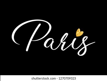 Decorative Paris Text
