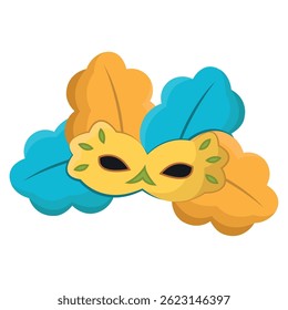 Decorative party mask. Vector illustration