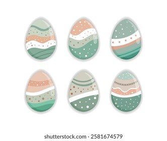 Decorative Pastel Easter Eggs Art