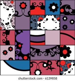 decorative patchwork pattern