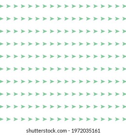 Decorative pattern of arrows green colors
