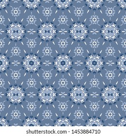 Decorative pattern background of abstract shapes. Seamless vector illustration
