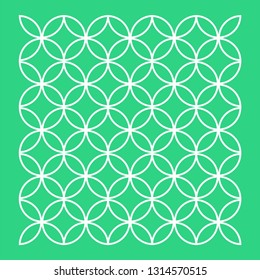 Decorative pattern background green paper