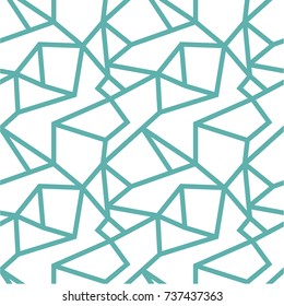 Decorative pattern for the background, tile and textiles. It is assembled from modular parts. Vector. Seamless. 