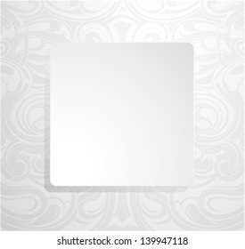 Decorative pattern with blank space