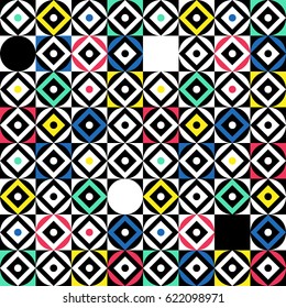 Decorative pattern. Colorful geometric abstract  pattern