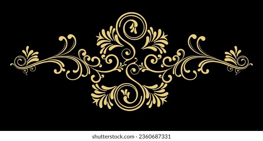 Decorative pattern. Curls of different shapes and sizes form a single ornament. Template for packaging, interior design, postcards, greetings, invitations and creative ideas