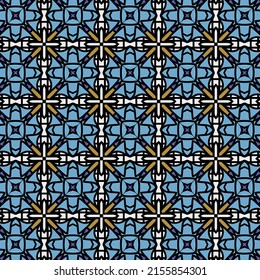 Decorative pattern for fabrics and upholstery with fancy ornaments