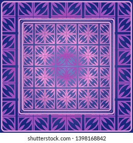 Decorative pattern for fashion print. Sample tablecloth or bandanna design. Vector illustration.