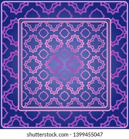 Decorative pattern for fashion print. Sample tablecloth or bandanna design. Vector illustration.