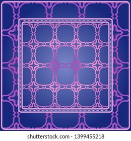 Decorative pattern for fashion print. Sample tablecloth or bandanna design. Vector illustration.