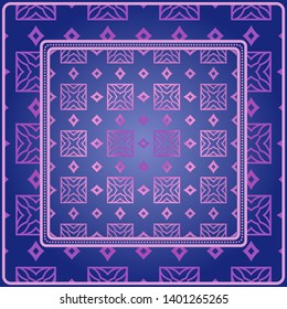 Decorative pattern for fashion print. Sample tablecloth or bandanna design. Vector illustration.