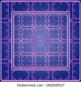 Decorative pattern for fashion print. Sample tablecloth or bandanna design. Vector illustration.