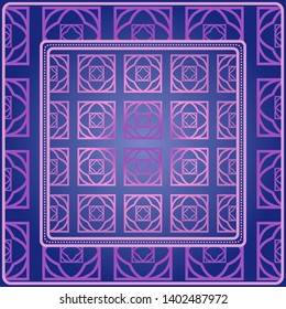 Decorative pattern for fashion print. Sample tablecloth or bandanna design. Vector illustration.