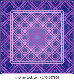 Decorative pattern for fashion print. Sample tablecloth or bandanna design. Vector illustration.
