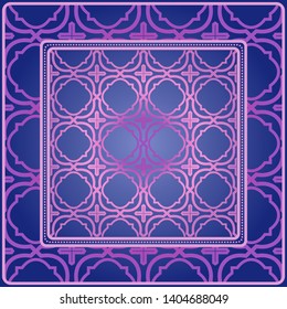 Decorative pattern for fashion print. Sample tablecloth or bandanna design. Vector illustration.