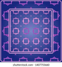 Decorative pattern for fashion print. Sample tablecloth or bandanna design. Vector illustration.
