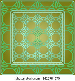 Decorative pattern for fashion print. Sample tablecloth or bandanna design. Vector illustration.